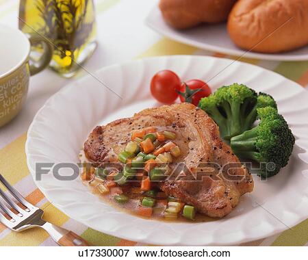 Stock Photo - Sauteed pork. Fotosearch