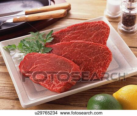 Uncooked marbled beef View Large Photo Image Picture - Uncooked marbled beef. Fotosearch