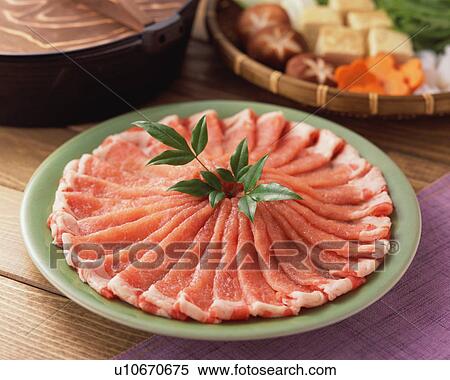 Uncooked pork slices View Large Photo Image Stock Photography - Uncooked pork slices. Fotosearch