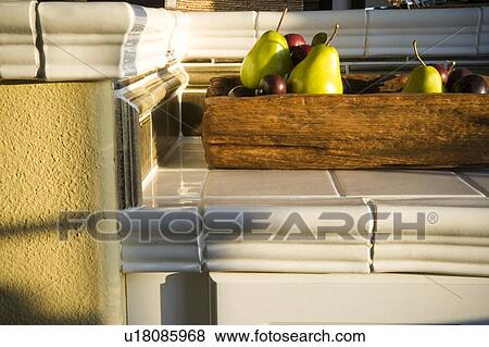 Stock Photo - Fruit Bowl in Kitchen. Fotosearch