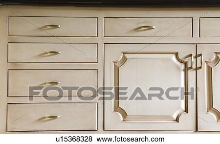 Kitchen Cabinets and Drawers View Large Photo Image Stock Photo - Kitchen Cabinets and Drawers. Fotosearch