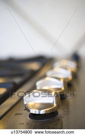 Stainless Steel Knobs on Stovetop View Large Photo Image Stock Image - Stainless Steel Knobs on Stovetop. Fotosearch