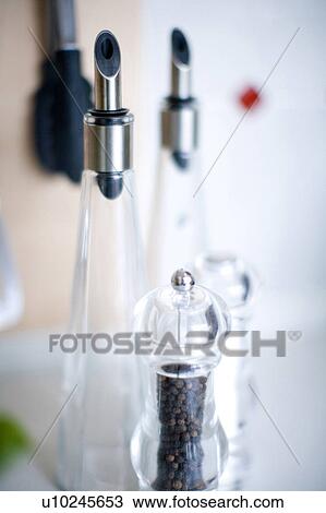 Salt, pepper and oil View Large Photo Image Stock Image - Salt, pepper and oil. Fotosearch