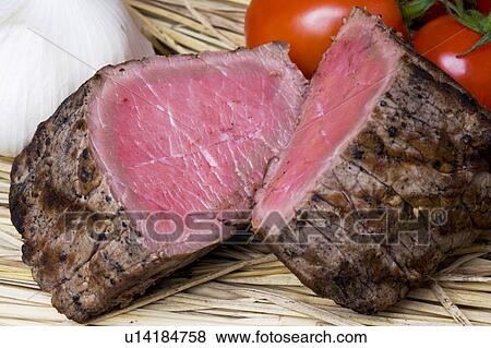 Medium rare steak View Large Photo Image Stock Photo - Medium rare steak. Fotosearch