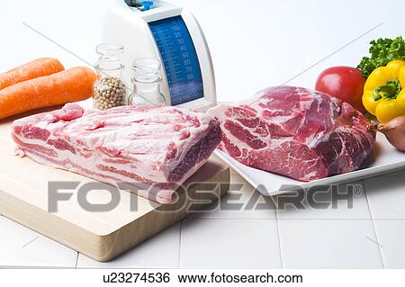 Stock Photograph - Pork plate. Fotosearch