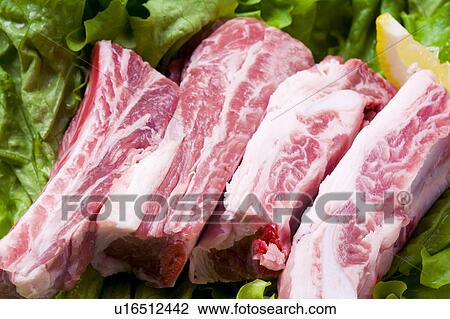 Stock Image - Pork sparerib. Fotosearch