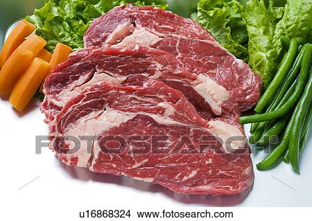 Picture - Sirloin and sides. Fotosearch