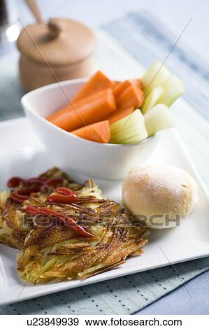 Brown hash potato View Large Photo Image Stock Photo - Brown hash potato. Fotosearch