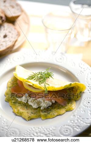 Stock Photo - Herb pancake. Fotosearch