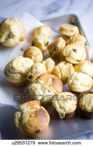 Stock Photo - Muffin with raisins. Fotosearch