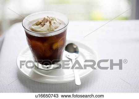 Stock Image - Ice cappuccino. Fotosearch