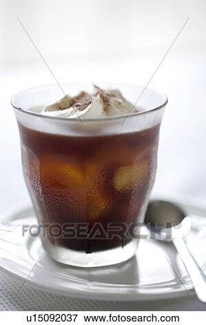 Ice cappuccino View Large Photo Image Stock Photo - Ice cappuccino. Fotosearch