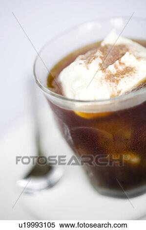 Ice cappuccino View Large Photo Image Stock Photography - Ice cappuccino. Fotosearch