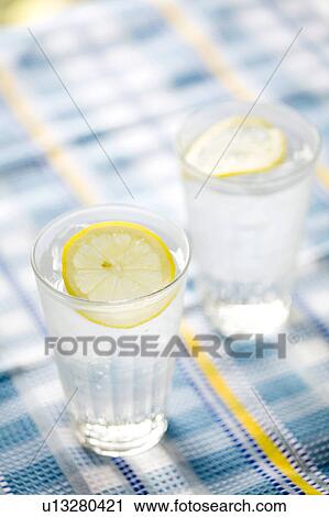 Water with lemon View Large Photo Image Stock Image - Water with lemon. Fotosearch