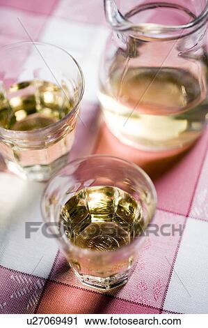 Stock Image - White wine. Fotosearch