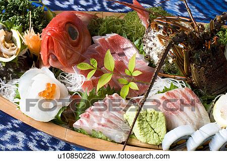 Sashimi View Large Photo Image Stock Photo - Sashimi. Fotosearch