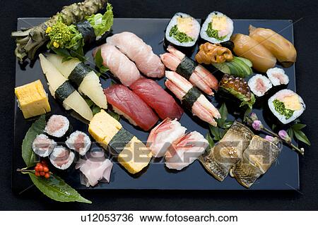 Sushi View Large Photo Image Stock Photograph - Sushi. Fotosearch