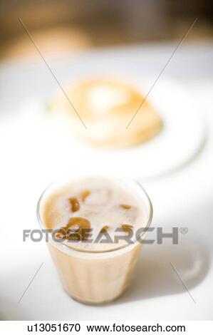 Stock Image - Ice cafe au lait. Fotosearch