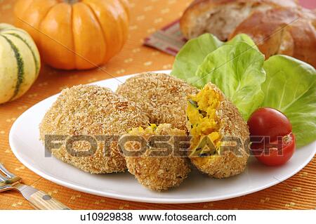 Stock Photo - Pumpkin Croquette. Fotosearch