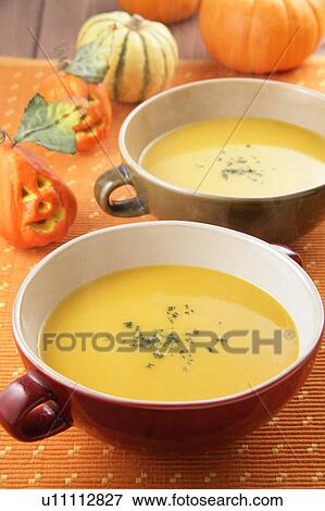 Stock Photo - Pumpkin Soup. Fotosearch