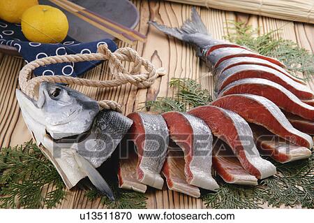 Salted salmon View Large Photo Image Stock Image - Salted salmon. Fotosearch