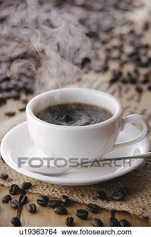Picture - A cup of coffee. Fotosearch