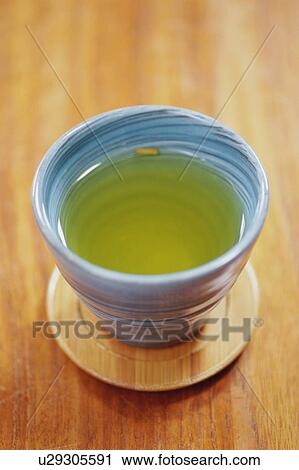Stock Image - A cup of green tea. Fotosearch