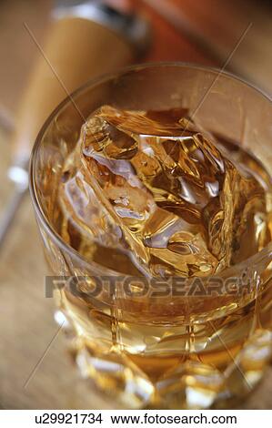 Picture - Glass of whiskey. Fotosearch