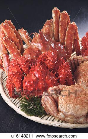 Stock Image - Boiled crabs. Fotosearch