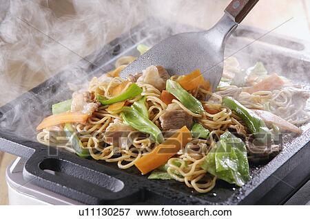 Fried Japanese noodles View Large Photo Image Stock Photo - Fried Japanese noodles. Fotosearch