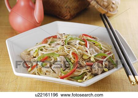 Stock Photograph - Fried Rice noodles. Fotosearch