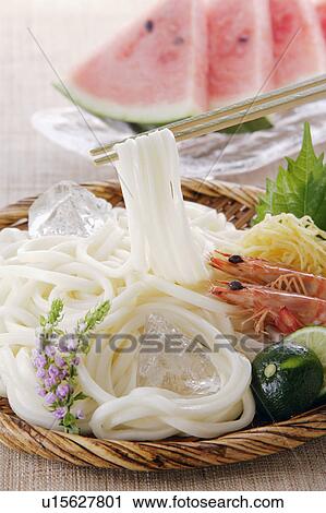 Stock Image - Japanese Wheat Noodles. Fotosearch