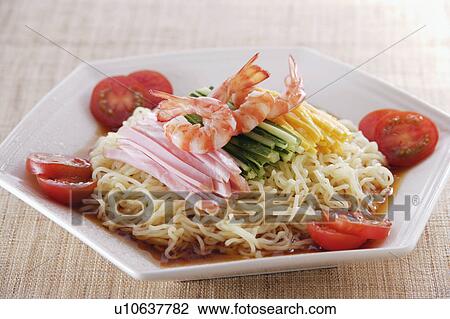 Stock Image - Japanese cold noodles. Fotosearch