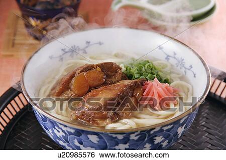 Stock Photograph - Okinawa noodles. Fotosearch