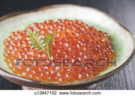 Stock Image - Salmon roe. Fotosearch