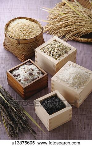 Assorted uncooked rice View Large Photo Image Stock Photography - Assorted uncooked rice. Fotosearch