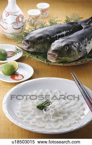 Stock Photography - Balloon Fish Sashimi. Fotosearch