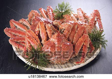 Stock Photo - Boiled king crabs. Fotosearch