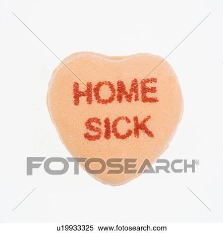 Orange candy heart that reads home sick against white background. View Large Photo Image Stock Photography - Orange candy heart that reads home sick against white background.. Fotosearch