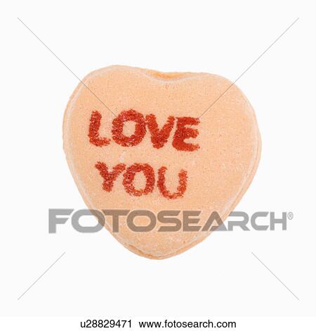 Orange candy heart that reads love you against white background. View Large Photo Image Stock Image - Orange candy heart that reads love you against white background.. Fotosearch