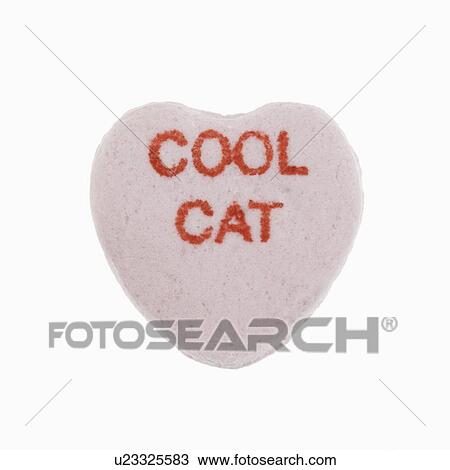 Purple candy heart that reads cool cat against white background. View Large Photo Image Stock Image - Purple candy heart that reads cool cat against white background.. Fotosearch