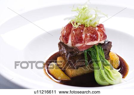 Stock Image - Gourmet meal still life.. Fotosearch