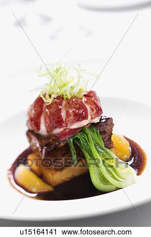 Stock Image - Gourmet meal still life.. Fotosearch
