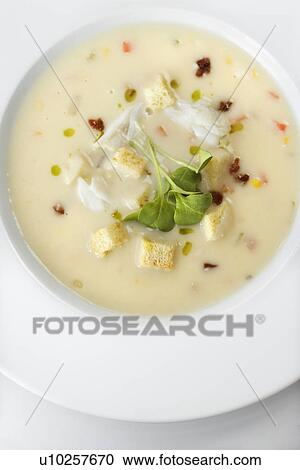 Soup in bowl. View Large Photo Image Stock Image - Soup in bowl.. Fotosearch