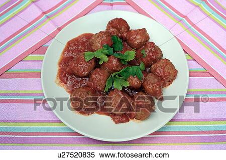 Meatballs in red sauce View Large Photo Image Stock Photography - Meatballs in red sauce. Fotosearch