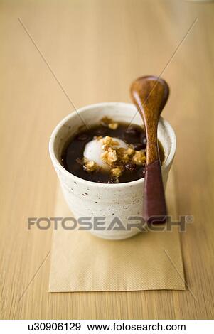 Adzuki bean dessert View Large Photo Image Stock Photo - Adzuki bean dessert. Fotosearch