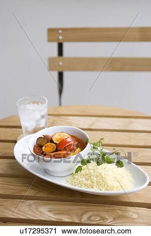 Couscous and Ratatouille View Large Photo Image Stock Image - Couscous and Ratatouille. Fotosearch