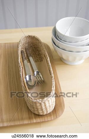 Stock Photo - Spoon and fork. Fotosearch