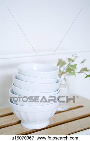Stock Photo - Stack of bowls. Fotosearch