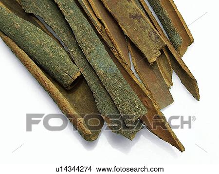 Picture - Cassia, Cinnamon, Whole, Sticks, Aromatic, Organic, Cooking. Fotosearch
